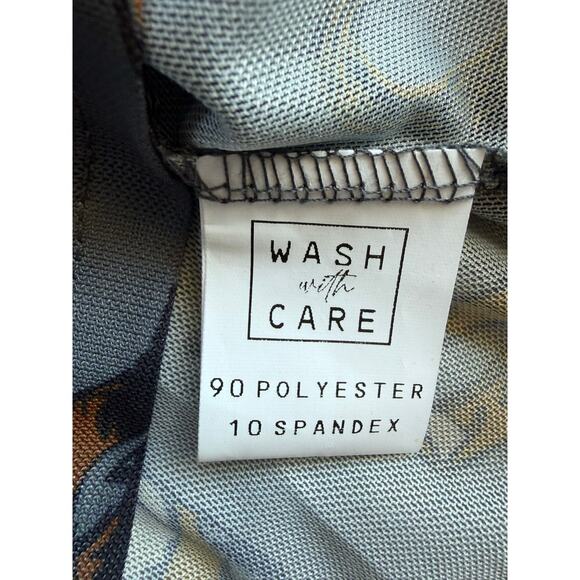 Two 2 Fly Western Boots Cow Skull Mesh Top with Crop Tank Size Small - Picture 5 of 6